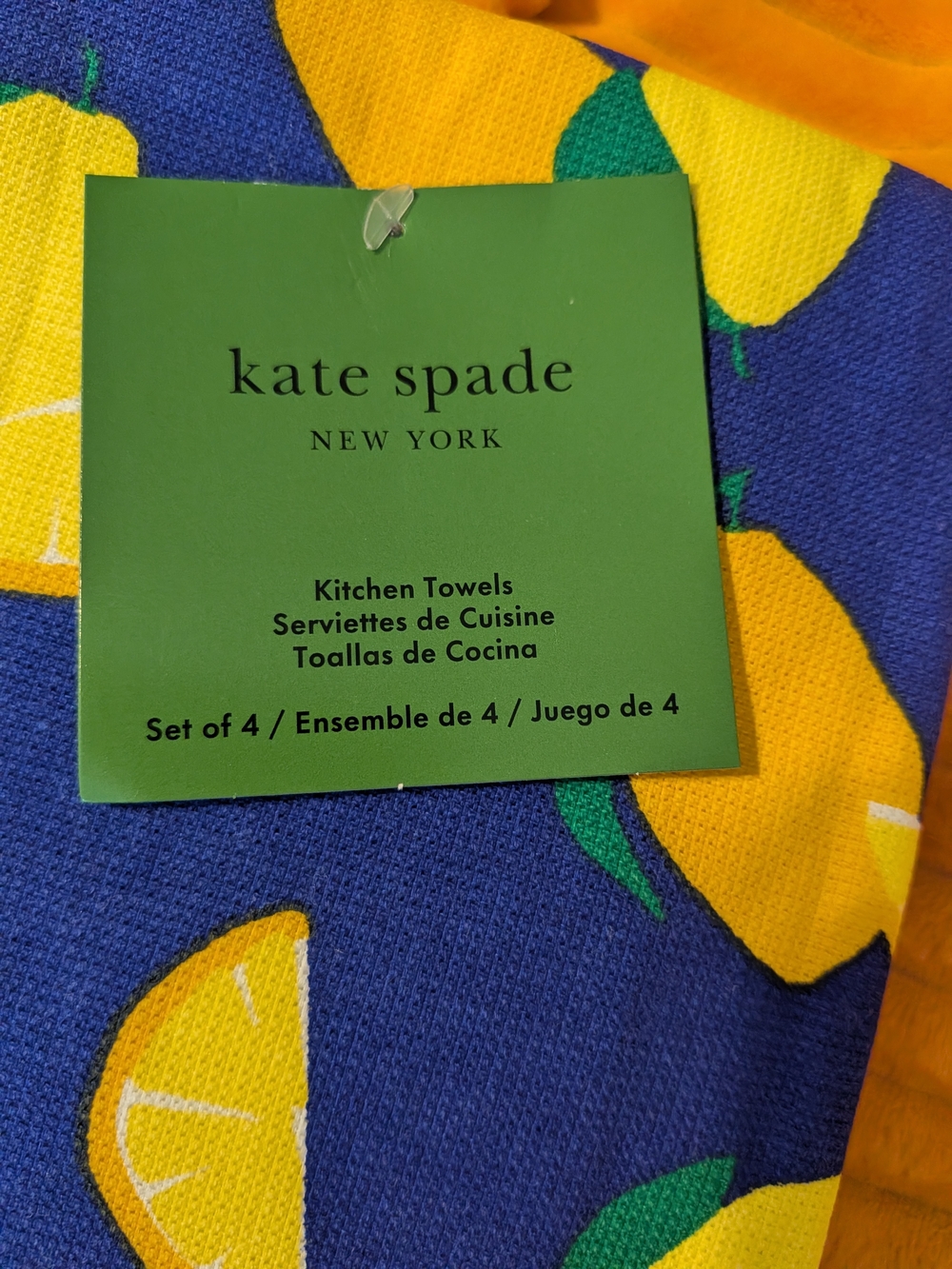 kate spade Lemon Print Towel & Lemon Pot Holder - Picture 3 of 7